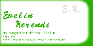 evelin merendi business card